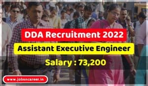 DDA Recruitment 20221