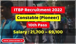 ITBP Recruitment 20226